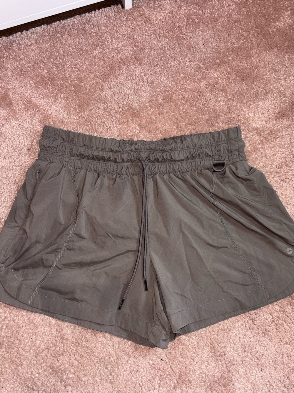 Avia Olive Drawstring Athletic Shorts